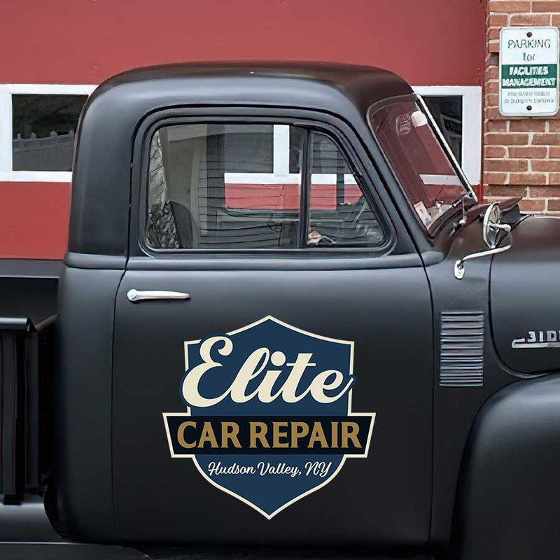 personalized garage lettering decal hot rod decal kustom kulture company door sign sticker 13773 - Image 3