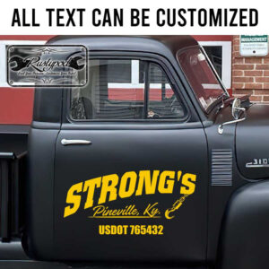 personalized truck graphics decal towing company sign decal vehicle lettering recovery garage sign sticker 13775