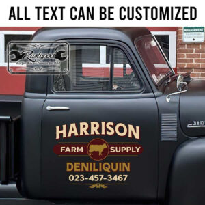 personalized farm supply lettering decal truck graphics husbandry farm car lettering sticker 13794