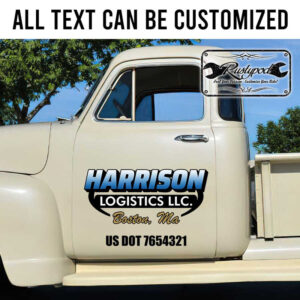 personalized logistic company lettering decal truck graphics decal vehicle lettering decal sticker 13799
