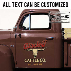 personalized farm lettering decal castle company lettering decal truck graphics decal ranch lettering sign sticker 13806