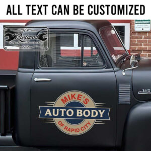 personalized auto body garage lettering decal hot rod lettering company lettering decal car lettering sticker 13807