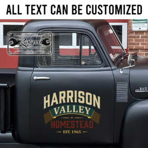 personalized homestead lettering farm door sign ranch sign truck graphics sticker 13829