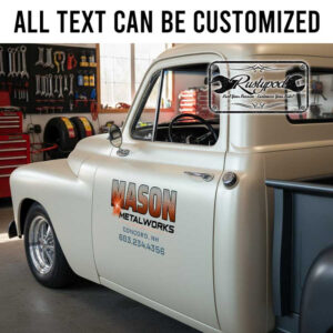 personalized metal work company lettering decal truck graphics lettering decal company door sign welding sign sticker 13833
