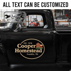 personalized farm lettering decal homestead lettering decal ranch sign decal tractor lettering sticker 13846