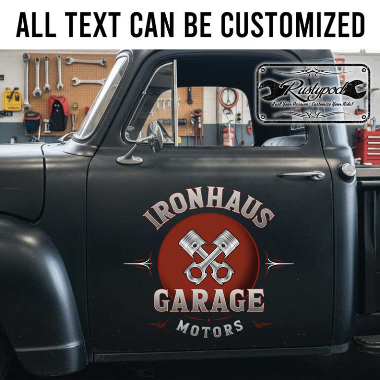 personalized pinstriping lettering decal hot rod decal motorsport ...