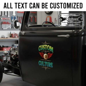 personalized pinstriping custom culture decal hot rod sticker flying eyeball sticker 13853