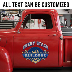 personalized carpenter lettering decal woodworking lettering decal vehicle lettering decal construction company sign sticker 13856