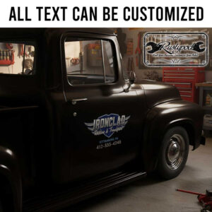 personalized rescue and transport lettering decal company lettering sign decal truck graphics sticker 13858