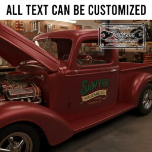 personalized truck graphics decal company door sign decal vehicle lettering sticker 13859