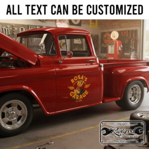 personalized bomb girl lettering decal pin up girl lettering decal noseart decal vintage garage sign sticker 13863