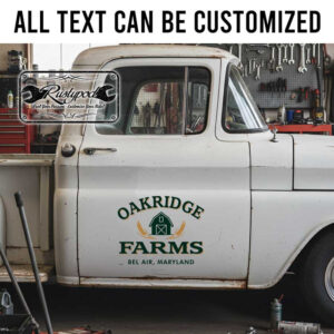 personalized farm sign decal truck graphics lettering decal car lettering decals acres sign sticker 13876