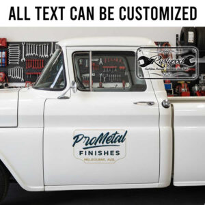 personalized company door sign decal company lettering decal vehicle letteing decal garage sticker 13879