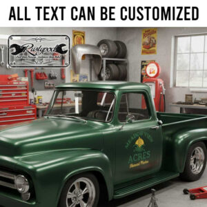 personalized acres lettering decal farm lettering sign decal hot rod decal ranch sign sticker 13895