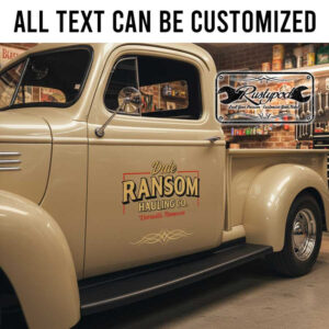 personalized truck graphics lettering decal company door sign decal pinstriping art decal hot rod sticker 13897