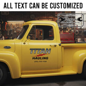 personalized truck graph?c decal hauling company lettering decal transport company sign sticker 13902