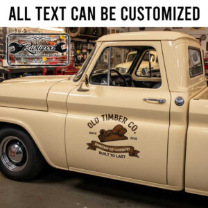 personalized woodworking lettering decal handcrafted carpentry sign decal car lettering sticker 13905