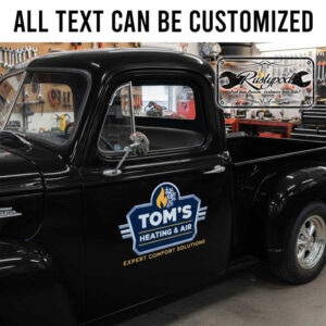 personalized heating and air company sign plumbing company sign decal truck graphics sticker 13934