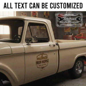 personalized ranch farm lettering decal horse logo lettering decal truck graphics sticker 13939