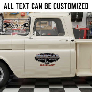 personalized excavation and grading company sign decal company sign sticker 13950