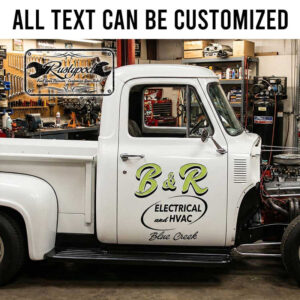 personalized vehicle lettering decal truck graphics lettering decal company door sign sticker 13956