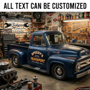 personalized checkered flag lettering decal pinstriping decal hot rod sign sticker 13961