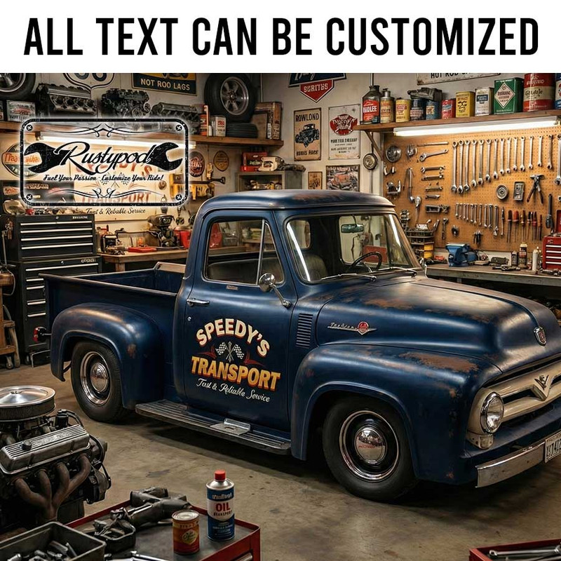 personalized checkered flag lettering decal pinstriping decal hot rod sign sticker 13961