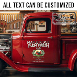 personalized farm sign decal ranch lettering decal tractor lettering decal farm lettering sticker 13966