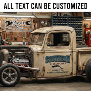 personalized welding company sign decal stell works lettering decal fabrication company sign sticker 13985