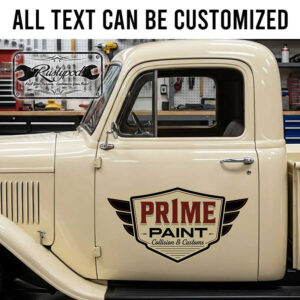 personalized garage lettering decal restoration garage sign decal company lettering sign sticker 13991
