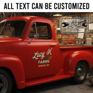 personalized farm lettering decal truck graphics decal ranch sign sticker 13999