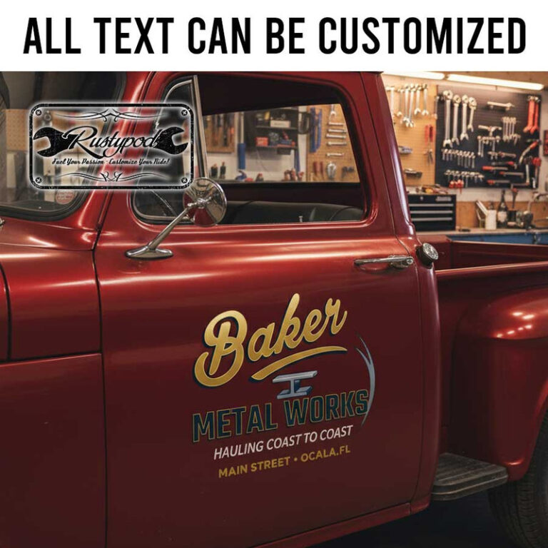 personalized metal works lettering deccal iron work lettering decal ...