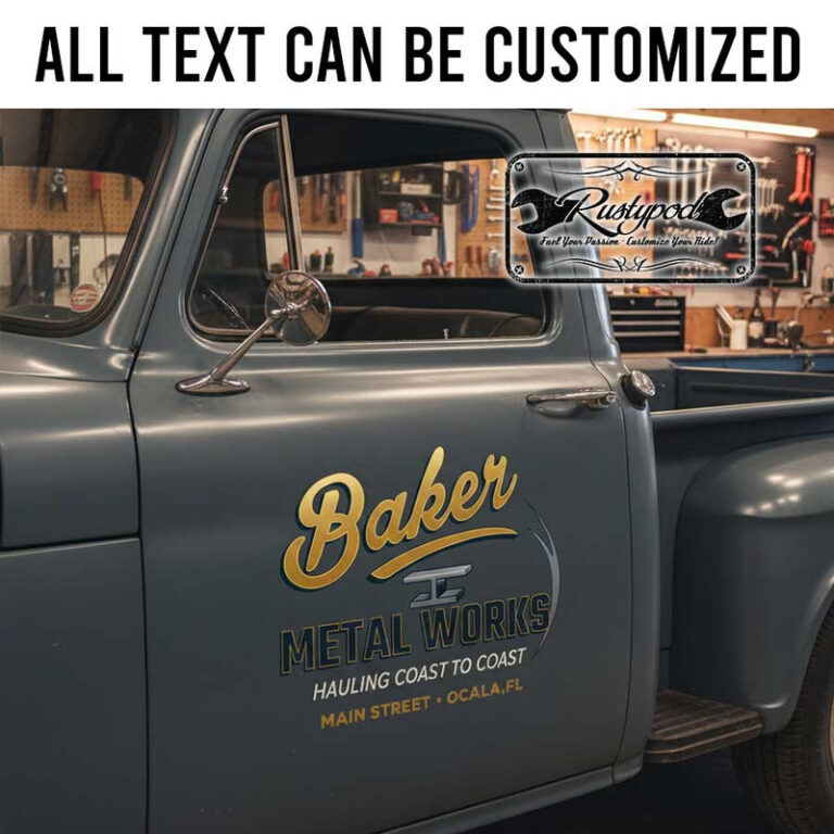 personalized metal works lettering deccal iron work lettering decal ...