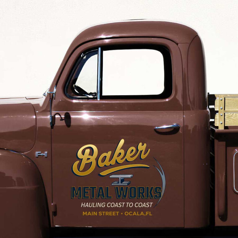 personalized metal works lettering deccal iron work lettering decal ...