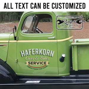 personalized car lettering decal garage sign decal car service garage lettering decal shop truck door art sticker 14003
