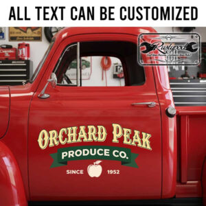personalized farm fresh door sign decal vehicle lettering decal truck graphics sticker 14008