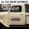 personalized car lettering decal motorcycle lettering decal hot rod decal patina truck sign sticker 14011