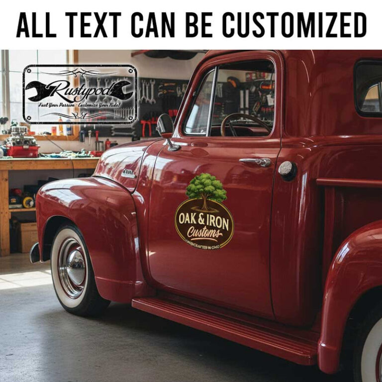 personalized hot rod lettering decal wood working handcraft lettering ...