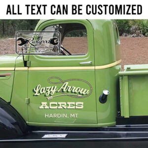 personalized farm lettering decal acres lettering decal ranch lettering decal vehicle lettering sticker 14036
