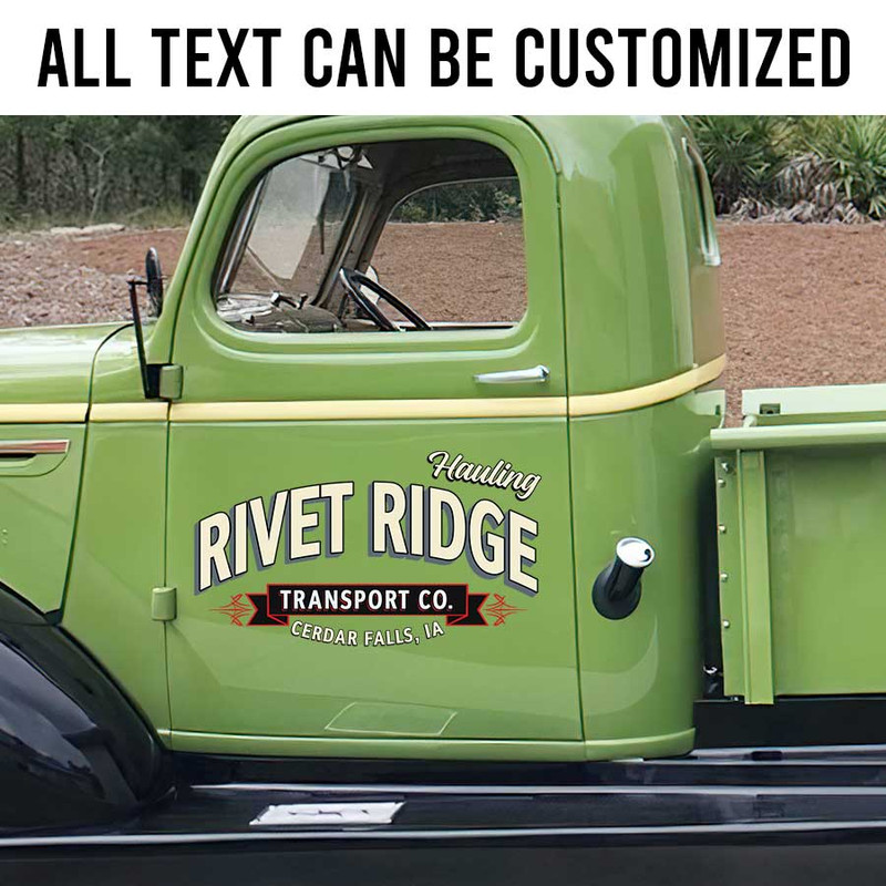 personalized truck graphics lettering decal company door sign decal pinstriping art decal hot rod sticker 14053 - Image 2
