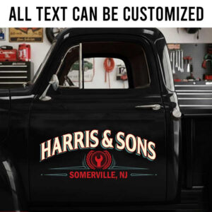 personalized wrench lettering decal farm sign decal pinstriping art sticker 14054