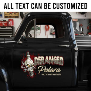 personalized angry spark plug lettering decal vehicle graphics weido lettering sticker 14056