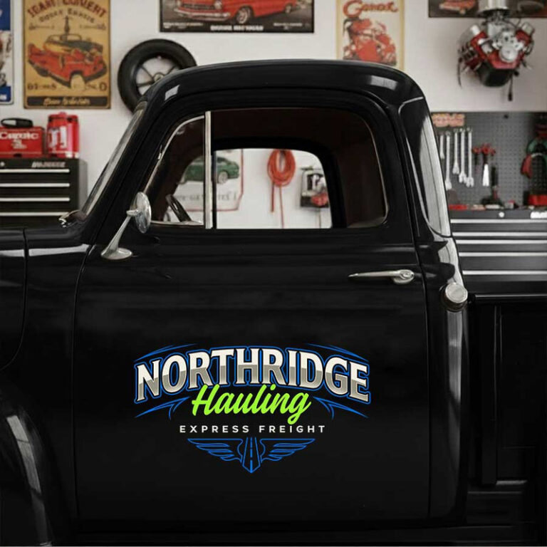 personalized hauling company sign decal truck graphics decal company ...