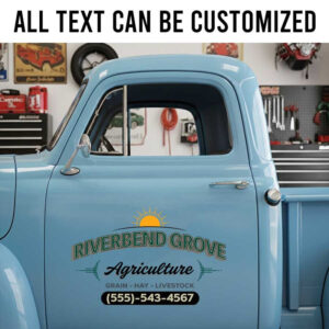 personalized truck graphics lettering decal farm lettering sign decal livestock lettering sticker 14090