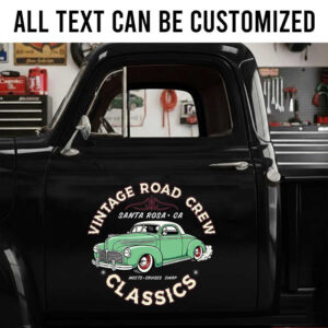 personalized pinstriping art lettering decal sign writing decal kustom kulture sticker 14094