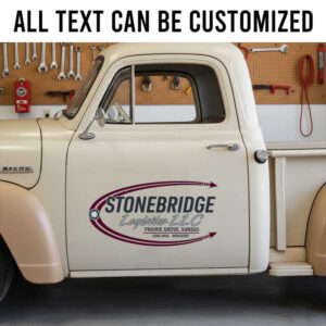 personalized logistic company sign decal truck graphics decal freight company decal car lettering sticker 14099