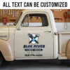 personalized plumbing company sign decal vehicle graphics decal kustom kulture sticker 14104
