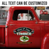 personalized timber supply company sign decal woodworking decal car lettering sticker 14106
