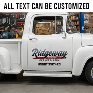 personalized truck graphics lettering decal transport company sign decal logistic company sign sticker 14136