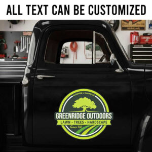 personalized landscaping company sign tree service company sign decal sticker 14139